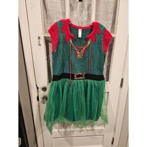 Elf Theme Christmas Dress‎